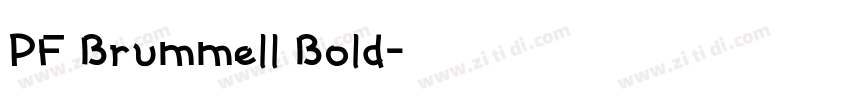 PF Brummell Bold字体转换